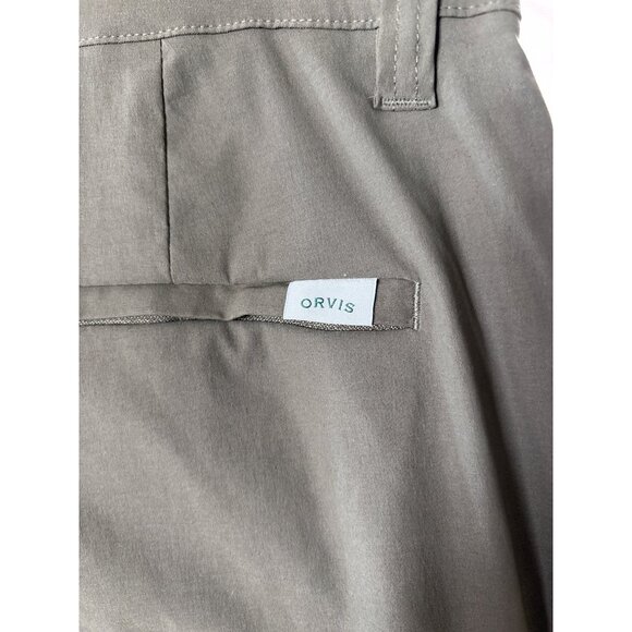 Orvis Mens‎ Tech Pants 32 X 32 Water Repellent Lightweight Olive Green Stretch - Picture 9 of 11